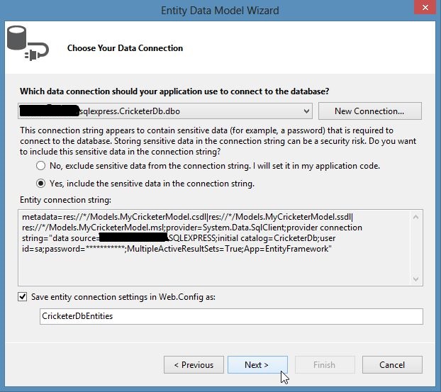 DataConnection in Model